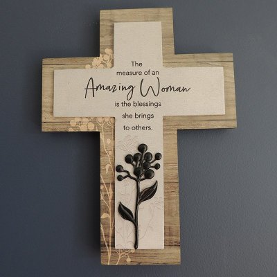 Amazing Woman Cross (7.5" x 10")