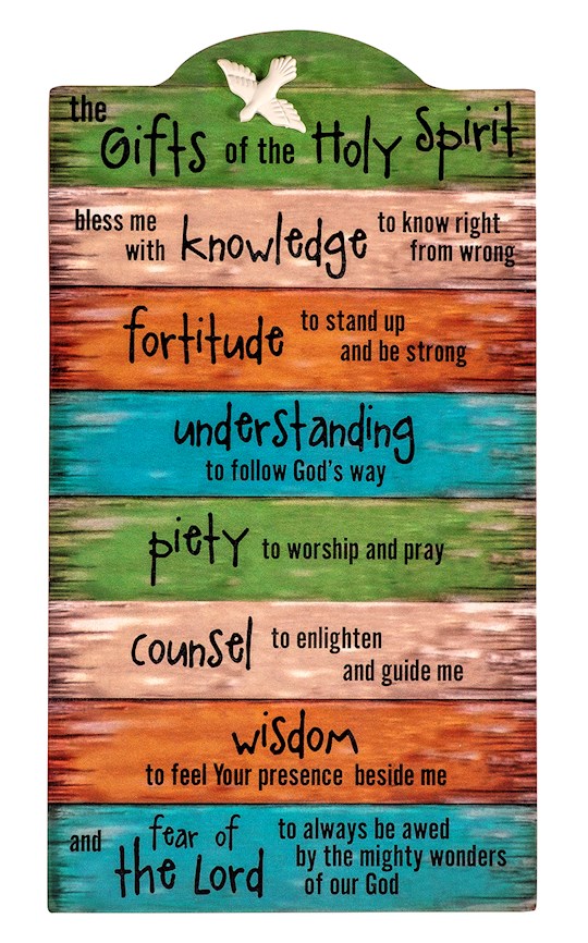 Gifts of the Holy Spirit Wall Art (5" x 9.25")