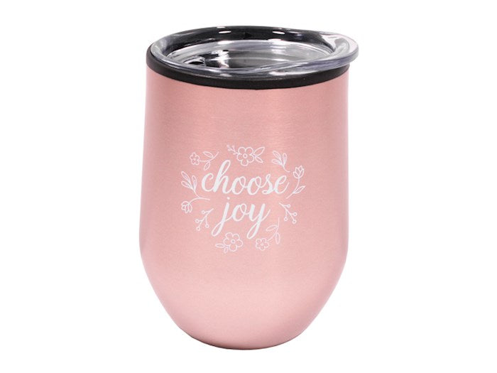Choose Joy-Blush Stainless (12 Oz) Mug / Tumbler