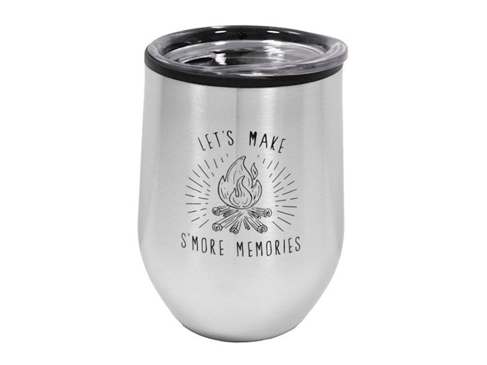 Lets Make S'more Memories-Stainless Mug Tumbler (12 Oz)