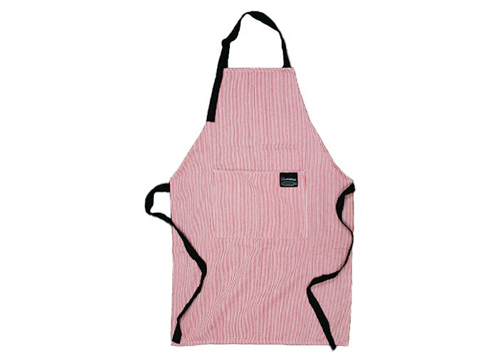 Kitchen Apron – Red and White Pinstripe