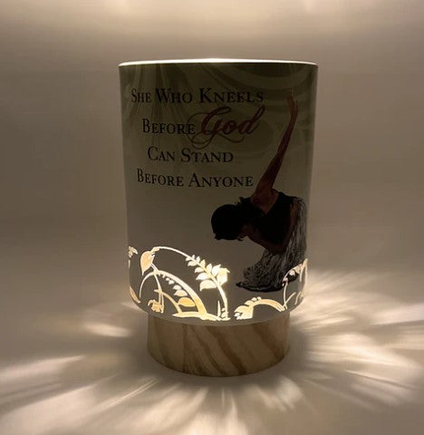 "SHE WHO KNEELS" LED Frameless Candle