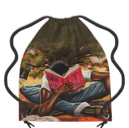 WHO AM I DRAWSTRING BACKPACK