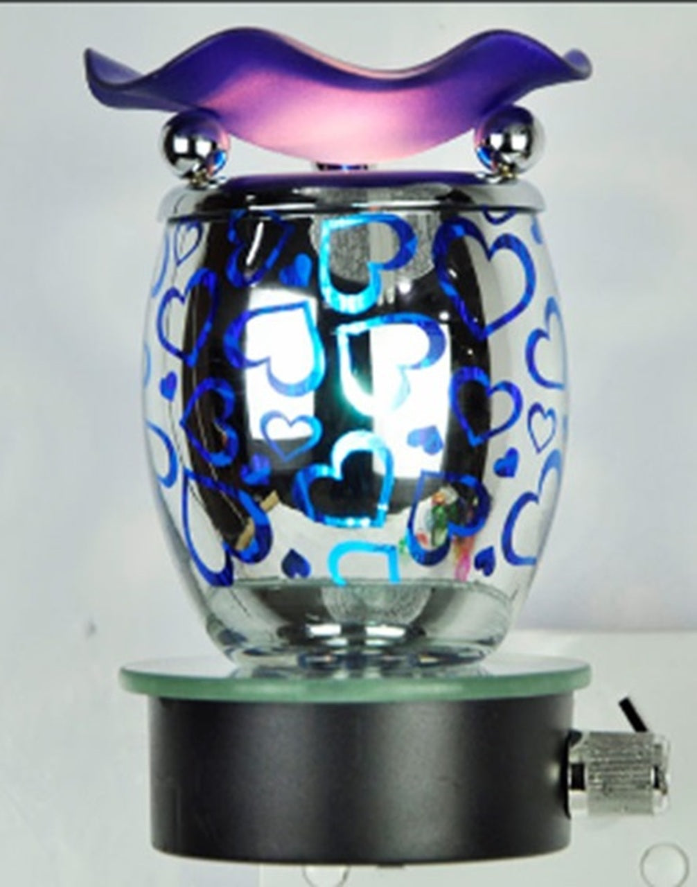 Full Size Blue Heart Wall Plug In