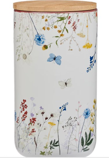 Give Thanks Topsy-Turvy Wildflower Ceramic Gratitude Jar - 1 Thessalonians 5:18