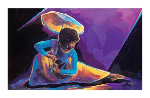 Praise Dancer with Umbrella Inspirational Floor Mat