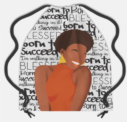 Born To Succeed Drawstring Backpack