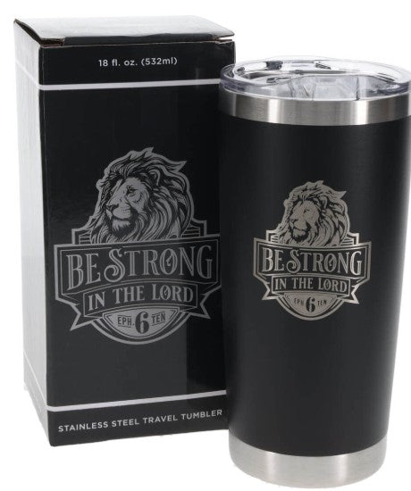 Walk By Faith Navy Stainless Steel Travel Tumbler