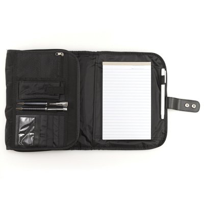 Black Micro-Fiber Tri-fold Organizer Bible Cover