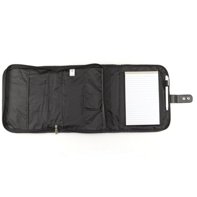 Black Micro-Fiber Tri-fold Organizer Bible Cover