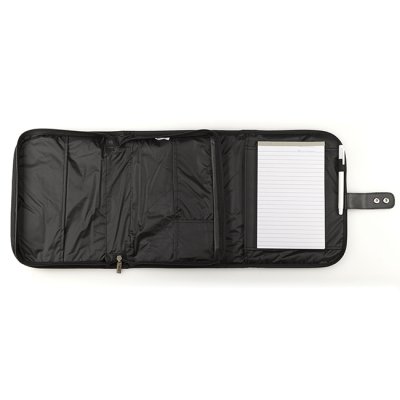 Black Polyester Tri-fold Organizer Bible Cover