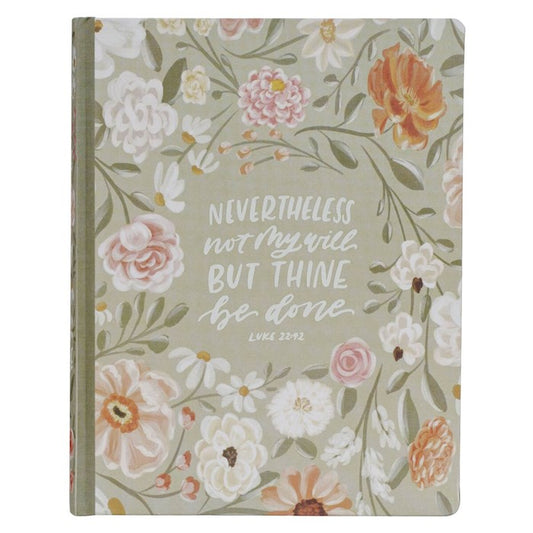 Sage Green Floral Hardcover Amelia Collection Large Print King James Version Note-taking Bible