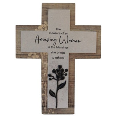 Amazing Woman Cross (7.5" x 10")