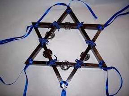 Star of David Rosewood Tambourine