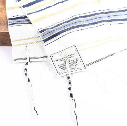 Tallit-Prayer Shawl-Navy (72" x 22")