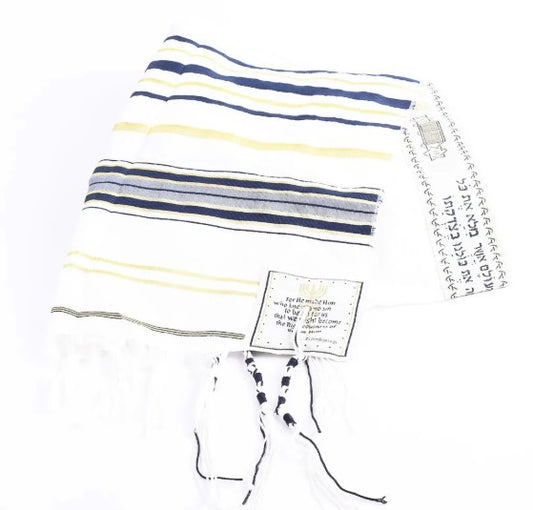 Tallit-Prayer Shawl-Navy (72" x 22")