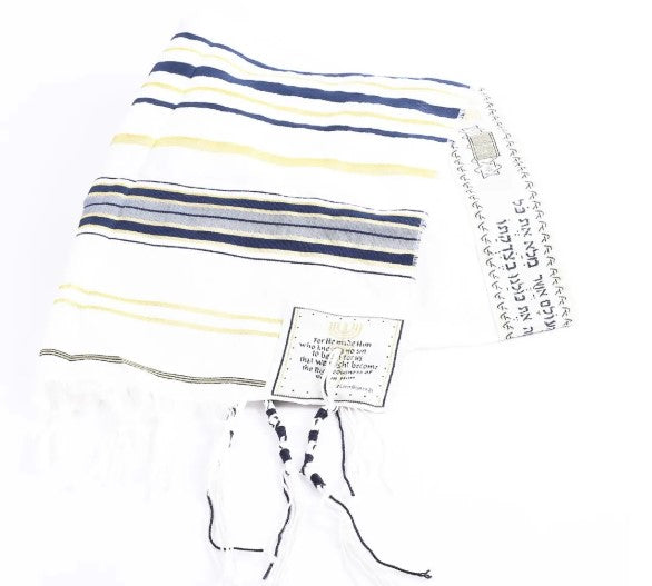 Tallit-Prayer Shawl-Navy (72" x 22")