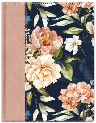 Dusty Peach Faux Leather Hardcover Large Print King James Version Note-taking Bible