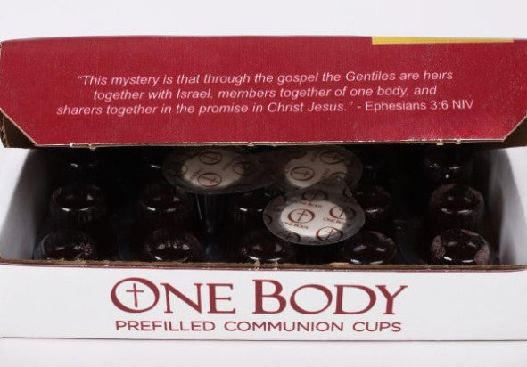 Communion Cups One Body Prefilled 25Pk