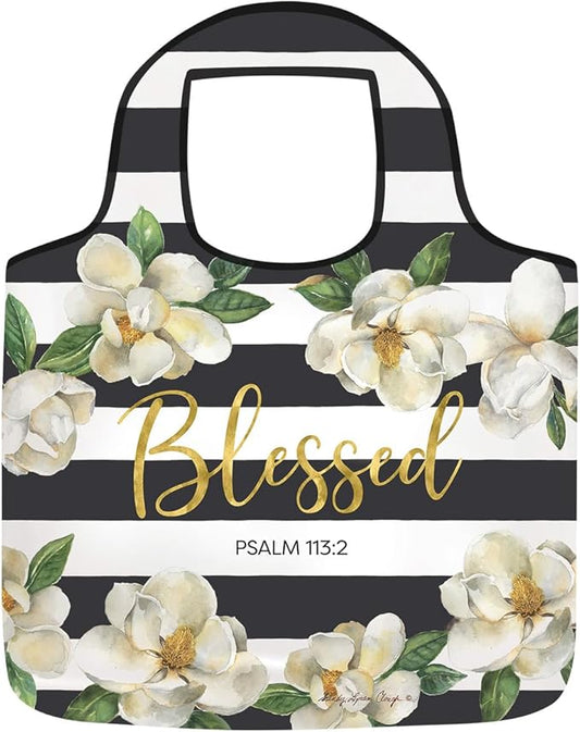 BLESSED MAGNOLIA REUSABLE TOTE BAG