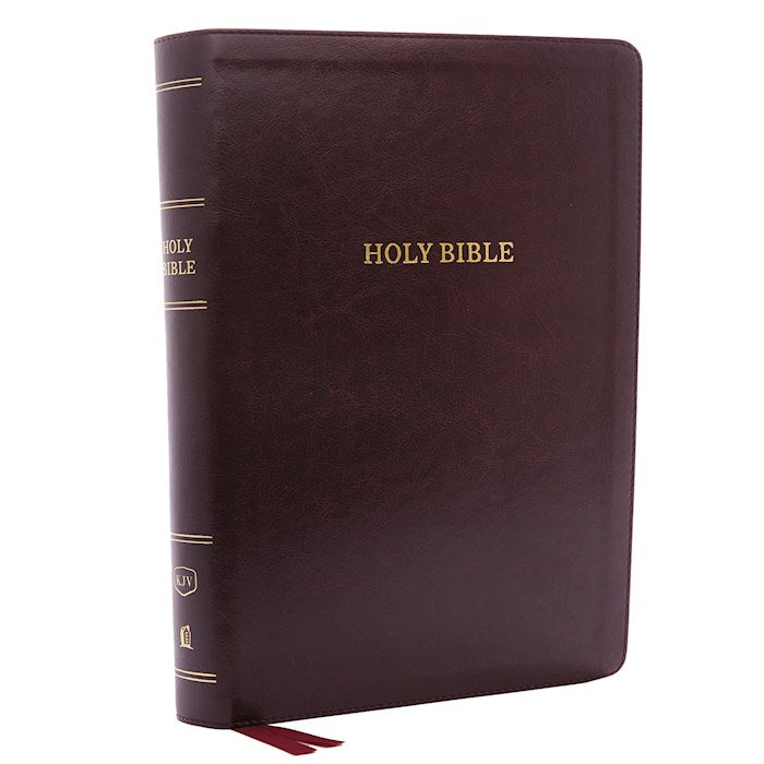 KJV Deluxe Reference Bible Super Giant Print, Burgundy