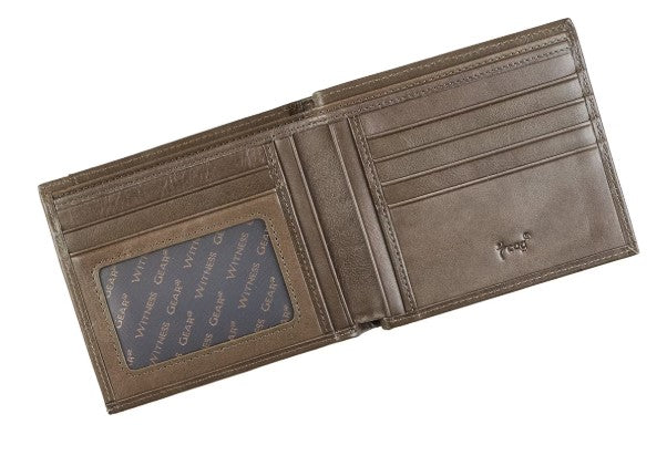 Wallet-Genuine Leather-Cross/316-Bifold-Olive Gray