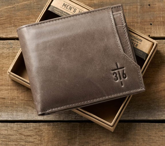 Wallet-Genuine Leather-Cross/316-Bifold-Olive Gray