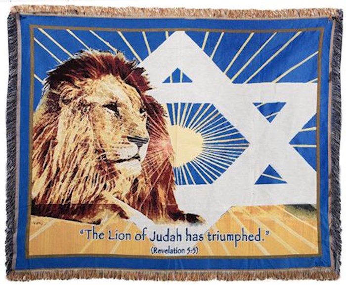 Throw Blanket-The Lion Of Judah Has Triumphed/Woven Pattern ( 50" x 60")