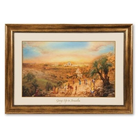 Going Up to Jerusalem Framed Canvas