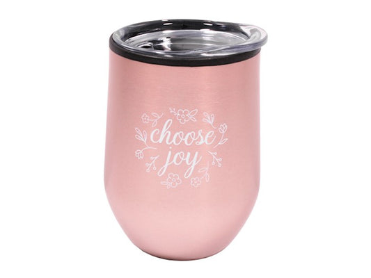 Choose Joy-Blush Stainless (12 Oz) Mug / Tumbler
