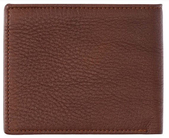 Blessed Is The Man Timber Spice Brown Genuine Leather Wallet - Jeremiah 17:7