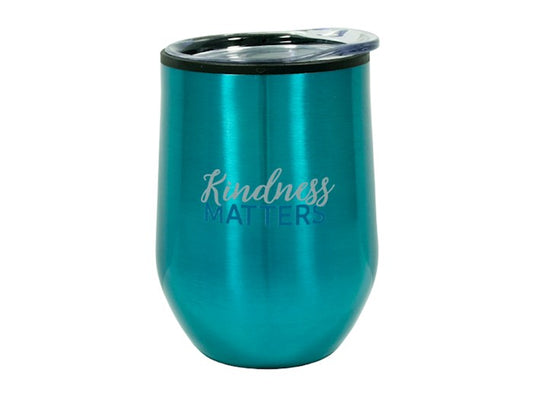 Kindness Matters-Teal Stainless - Mug Tumbler (12 Oz)
