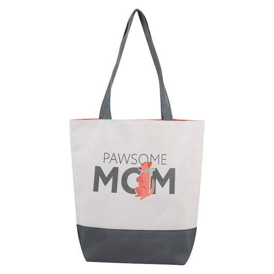 Pawsome Mom-Canvas Tote Bag