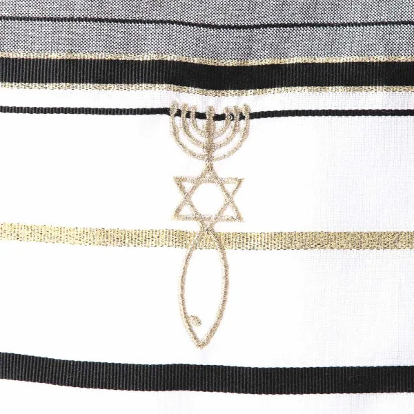 Tallit-Prayer Shawl-Black (72" x 22")