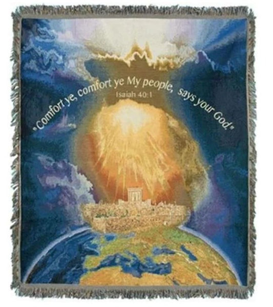 Isaiah 40:1 Throw Blanket