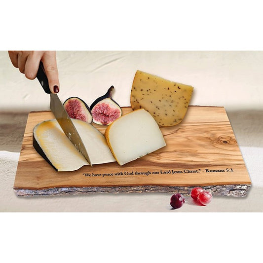 Romans 5:1 Cheese Board