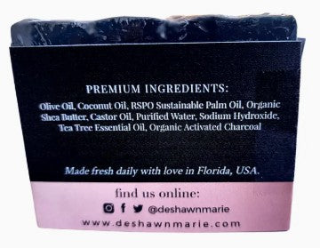 Charcoal Tea Tree Bar Soap