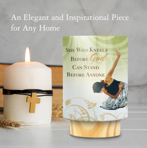"SHE WHO KNEELS" LED Frameless Candle