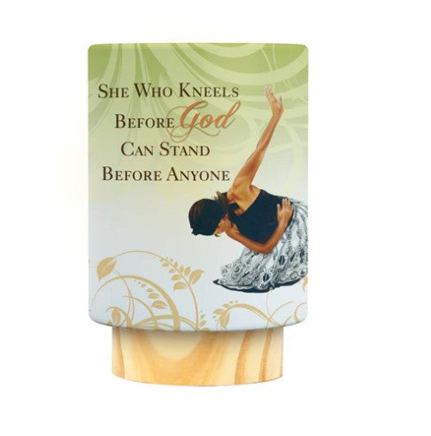 "SHE WHO KNEELS" LED Frameless Candle