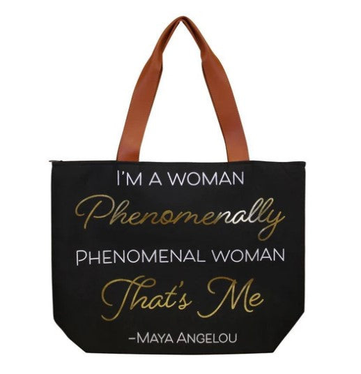 "Phenomenal Woman" Canvas Handbag