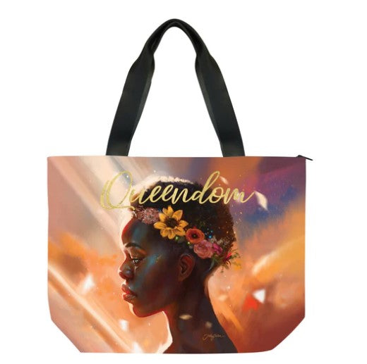 "Queendom" Canvas Handbag