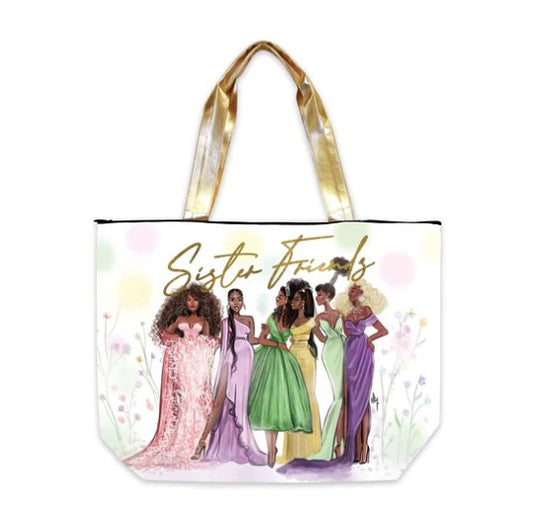 "Sister Friends 2024" Canvas Handbag