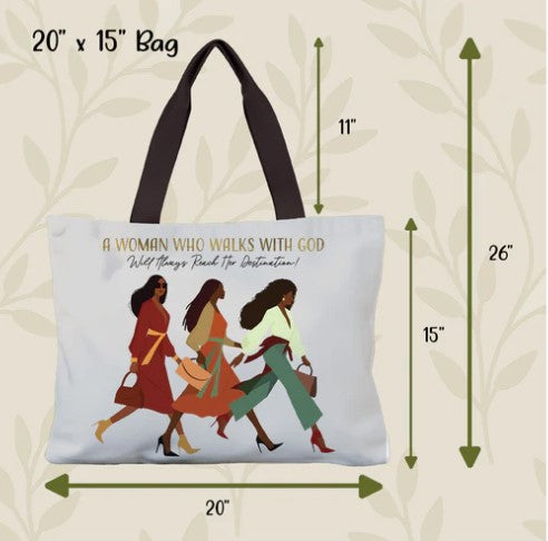 Woman with God Canvas Bag