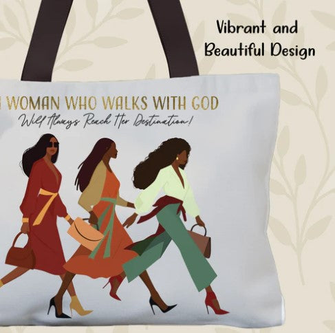 Woman with God Canvas Bag