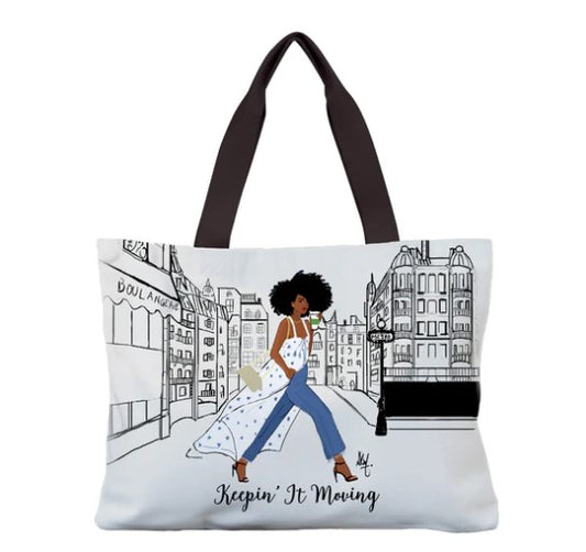 Keepin It Moving Canvas Bag