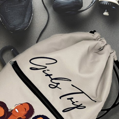 Girls Trip Drawstring Backpack