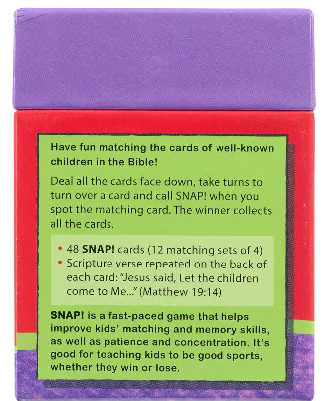 Snap! - The Children of the Bible Card Game