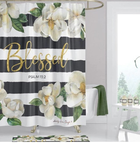 Blessed Magnolia Shower Curtain