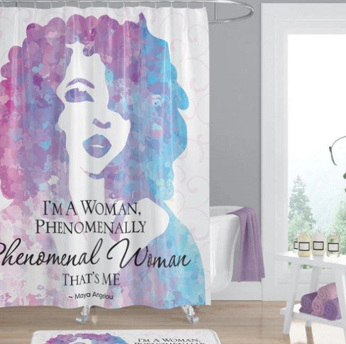 Maya Angelou "Phenomenal Woman" Shower Curtain