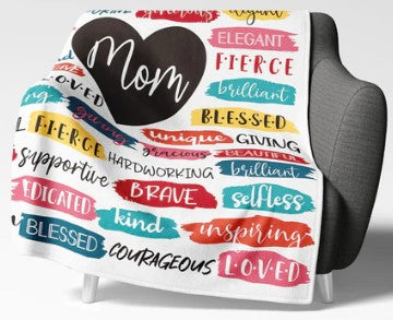 MOM HEART BLANKET